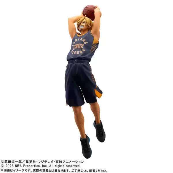 「「ワンピース」NBAコラボのサンジ＆ナミのフィギュアが登場！　ワールドコレクタブルフィギュアは好きなアイテムを選んで購入できちゃう♪」の画像