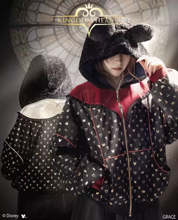 「キングダム ハーツ」ソラ、リク、ロクサス、アクセルが“ダーク×可愛い”ブルゾンに！王様ミッキーの出で立ちも♪【MAYLA】