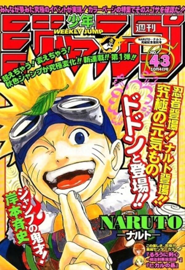 Naruto 第1回 るろうに剣心 最終回も 週刊少年ジャンプ99年43号を