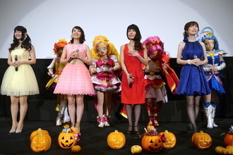 「映画Go！プリンセスプリキュア」初日舞台挨拶で嶋村、浅野、山村、沢城が語るチームワークの秘訣