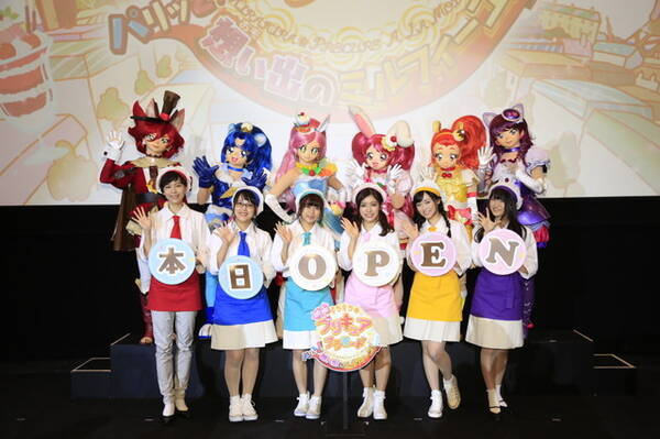 映画 プリキュアアラモード 初日舞台挨拶 美山加恋らキャスト陣がパティシエ姿に 17年10月29日 エキサイトニュース