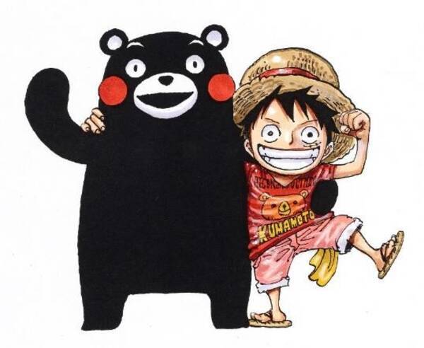One Piece 熊本 復興プロジェクト継続へ くまモンが ジャンプ 編集部に訪問 17年11月7日 エキサイトニュース
