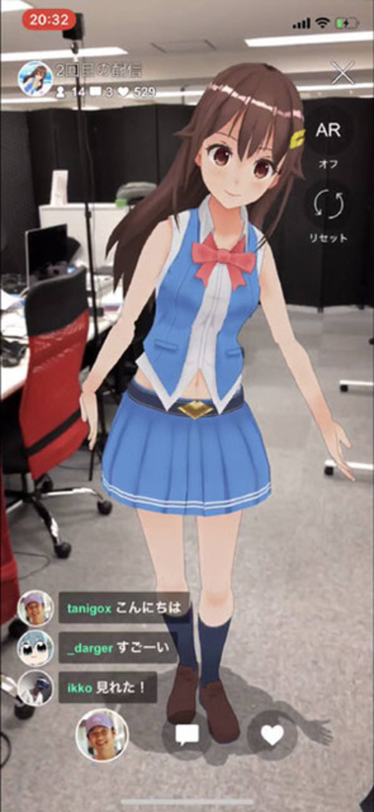 現実空間でアニメキャラのライブを体感 近未来型 Arライブ配信 アプリ登場 17年12月22日 エキサイトニュース