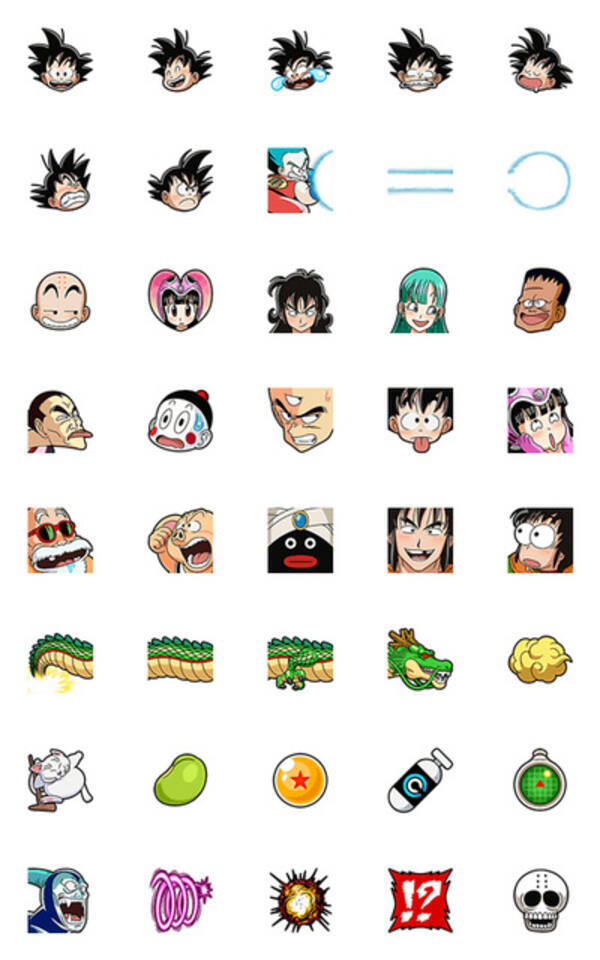 かめはめ波をlineに放て ドラゴンボール 悟空やクリリンがline絵文字に 18年8月14日 エキサイトニュース