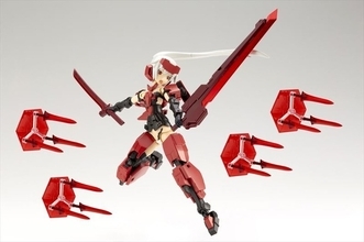 「フレームアームズ・ガール迅雷」“和”イメージのカラーで武装とセットで登場