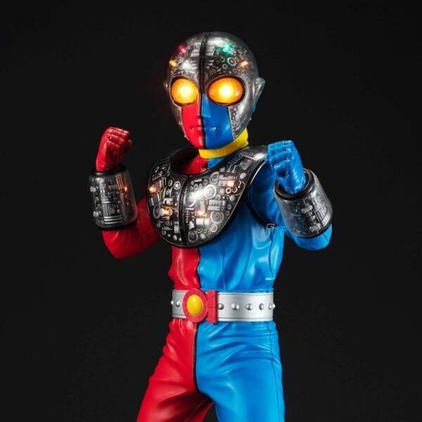 人造人間キカイダー キカイダー01 大迫力フィギュアとして復活 頭部の発光ギミックにしびれる 19年3月25日 エキサイトニュース