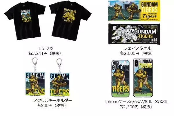 「「ガンダム」×「阪神タイガース」 コラボナイター開催！ “ザクII（タイガースver.）”限定ガンプラも販売」の画像