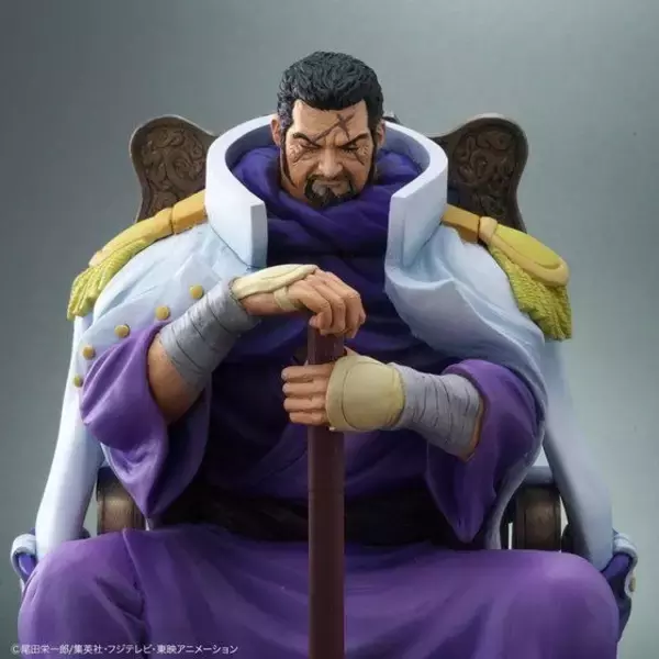 「「ワンピース」盲目の剣士“藤虎”、海軍大将の迫力が溢れ出るフィギュアで登場」の画像