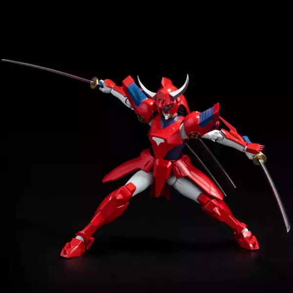 「「鎧伝サムライトルーパー」“烈火のリョウ”フル可動フィギュア登場！“双炎斬”も再現」の画像
