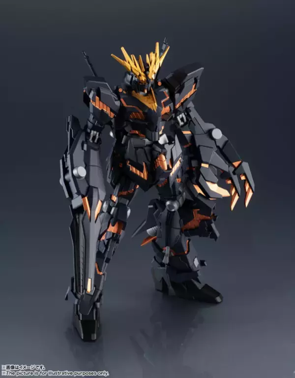 「「ガンダムUC」黒きユニコーンガンダム“バンシィ”、アクションフィギュア化！ こだわり抜いたシルエットに注目」の画像