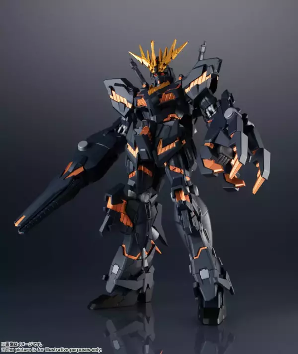 「「ガンダムUC」黒きユニコーンガンダム“バンシィ”、アクションフィギュア化！ こだわり抜いたシルエットに注目」の画像