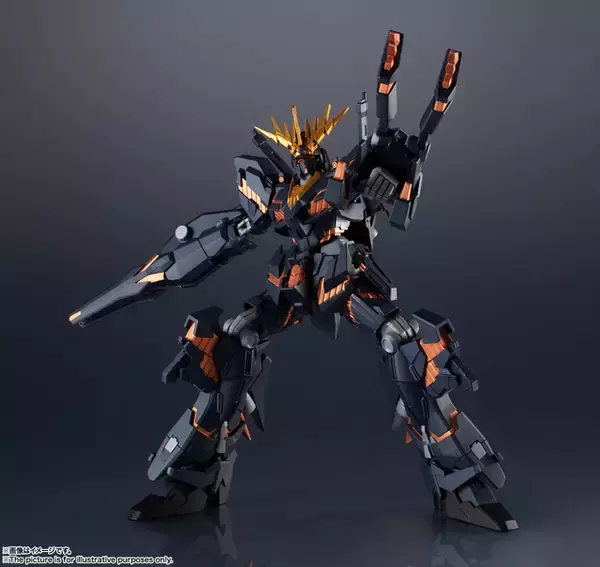 「「ガンダムUC」黒きユニコーンガンダム“バンシィ”、アクションフィギュア化！ こだわり抜いたシルエットに注目」の画像