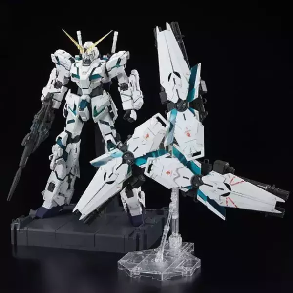 「「ガンダムUC」ユニコーン（最終決戦Ver.）、PG1/60ガンプラ再販！ グリーンに輝くサイコフレームを見よ」の画像