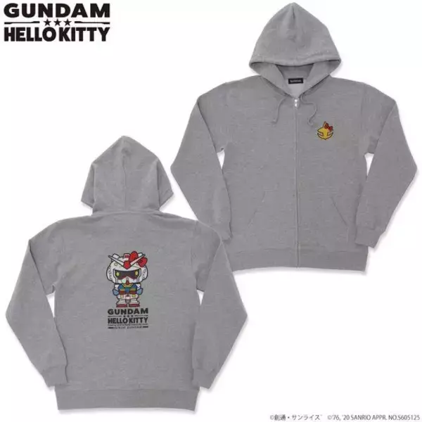 「「ガンダムVSハローキティ」キティがMSやシャアになりきったアパレルアイテムが登場」の画像