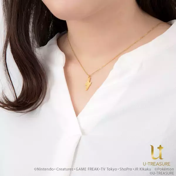「ピカチュウたち“でんきポケモン”がイナズマ型ネックレスに♪  大人のための本格的ジュエリーが登場」の画像