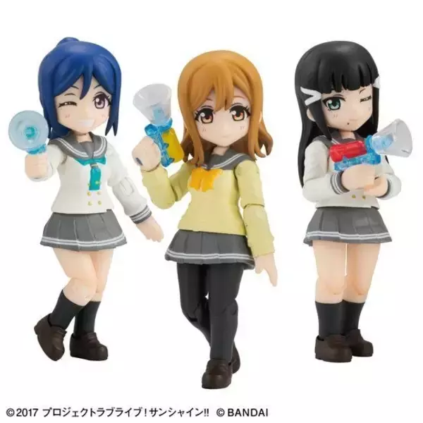 「「ラブライブ！サンシャイン!!」果南、ダイヤ、花丸が水鉄砲を持った姿でフィギュア化」の画像