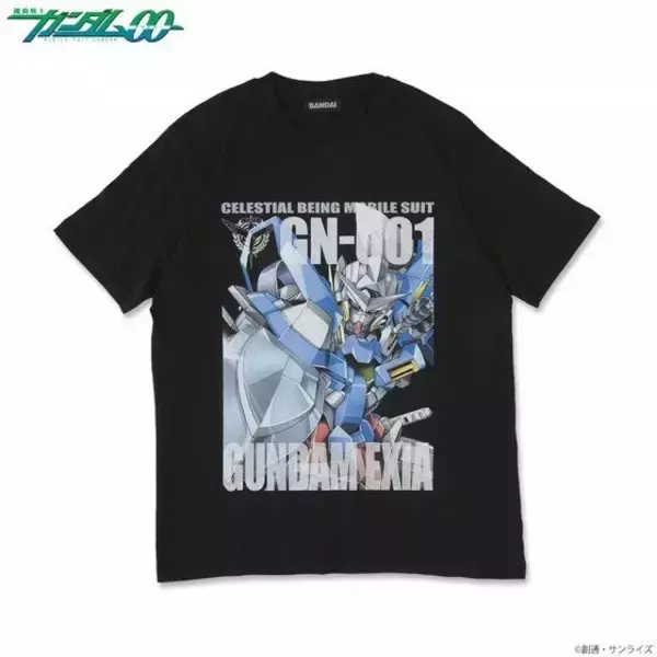 「「機動戦士ガンダム00」インパクト抜群のフルカラーTシャツ第1弾は、エクシア、デュナメスら4種が登場！」の画像