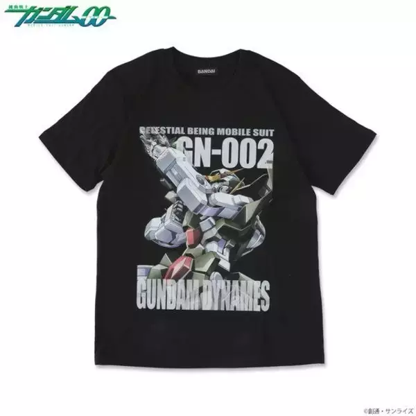 「「機動戦士ガンダム00」インパクト抜群のフルカラーTシャツ第1弾は、エクシア、デュナメスら4種が登場！」の画像