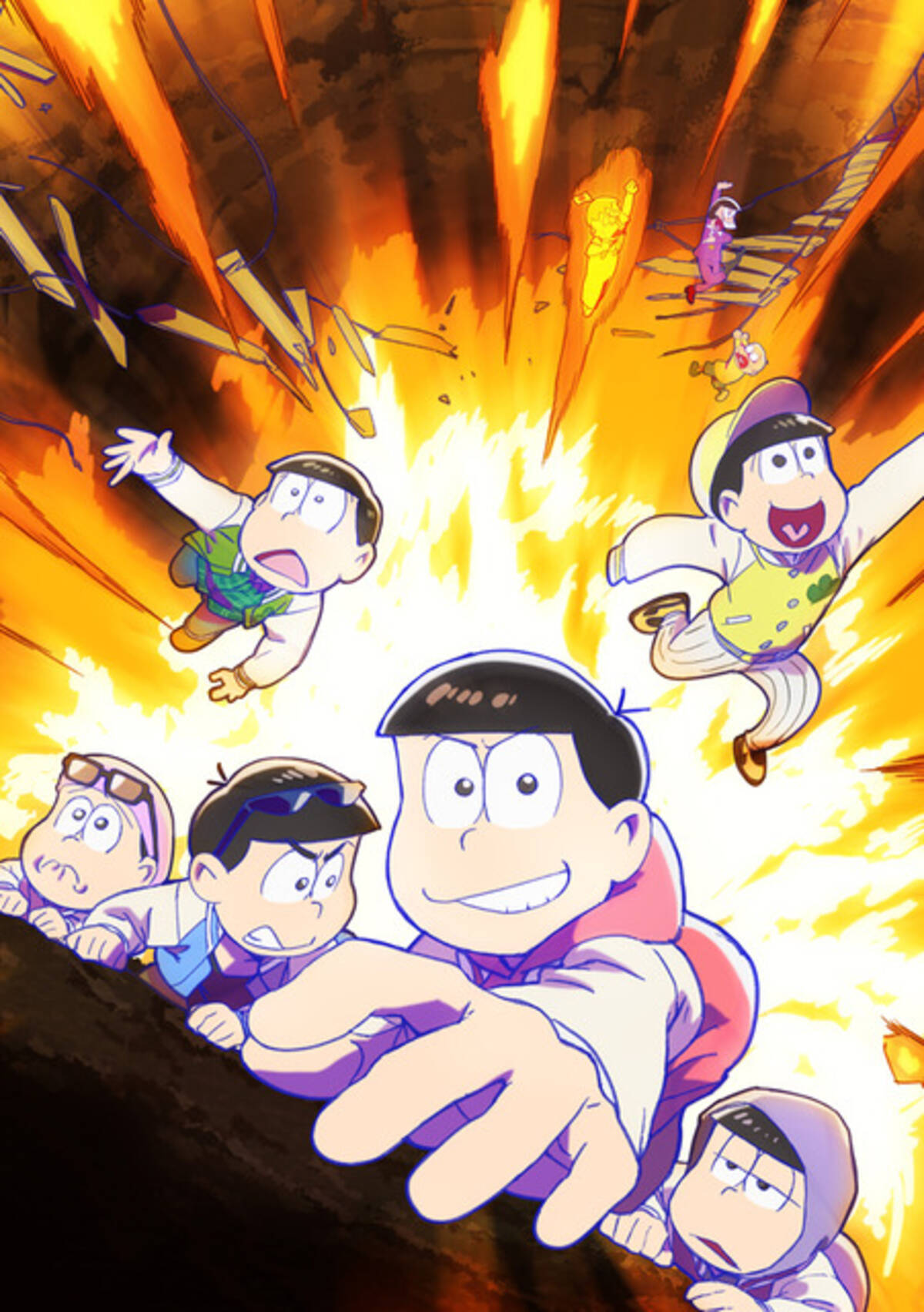 おそ松さん 第3期 6つ子 断崖絶壁を這い上がり全力帰宅中 ティザービジュアル公開 年8月6日 エキサイトニュース 2 2