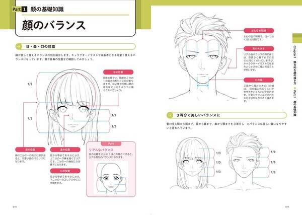 魅力的な キャラ顔 の描き方を追求する 顔に特化したイラスト技法書が発売 年11月19日 エキサイトニュース