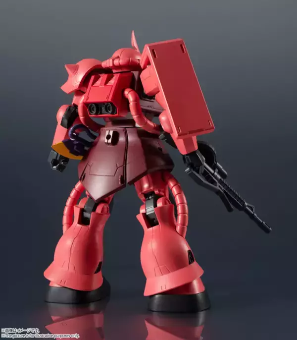 「「機動戦士ガンダム」シャア専用ザクII、“GUNDAM UNIVERSE”でアクションフィギュア化！ マッシブな造形に注目」の画像