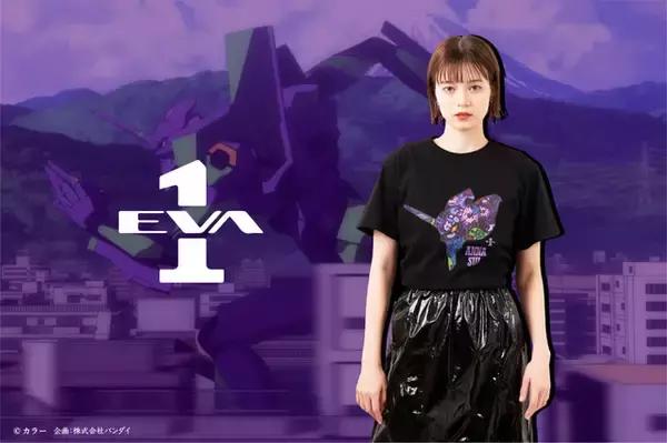 「「エヴァ×ANNA SUI」初号機や2号機のフェイスを花柄で表現！ バッグやTシャツなどアイテムが登場」の画像