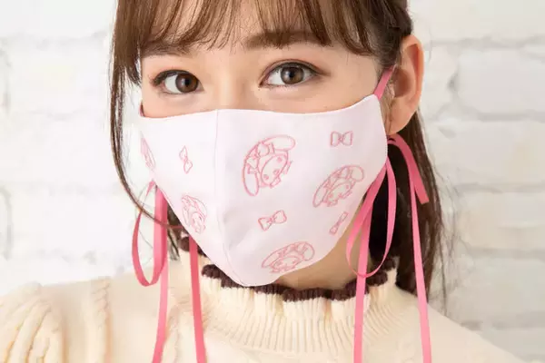 「サンリオ」“リボン付き”マスク登場！マイメロほか全9種 アクセサリー感覚で楽しめる♪
