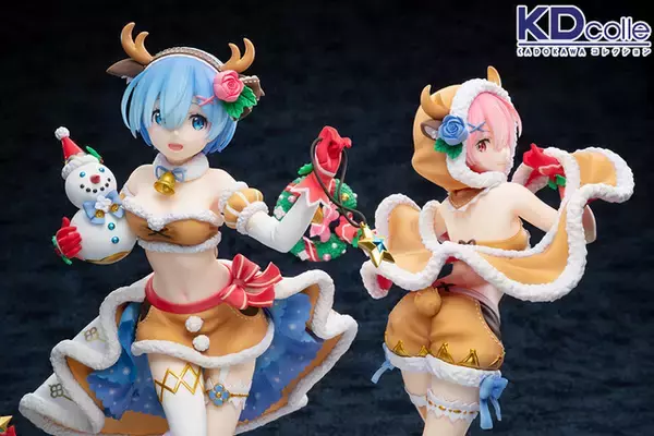 リゼロ」ラム＆レムがキュートな“トナカイメイド”に♪ 1/7スケール 