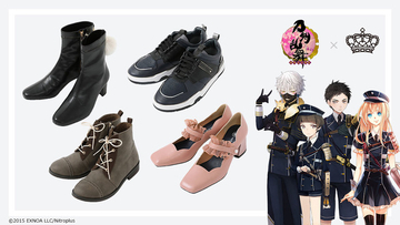 「刀剣乱舞」鳴狐、厚藤四郎、乱藤四郎、平野藤四郎ら四振りが上品なシューズとなって登場！ 普段使い◎