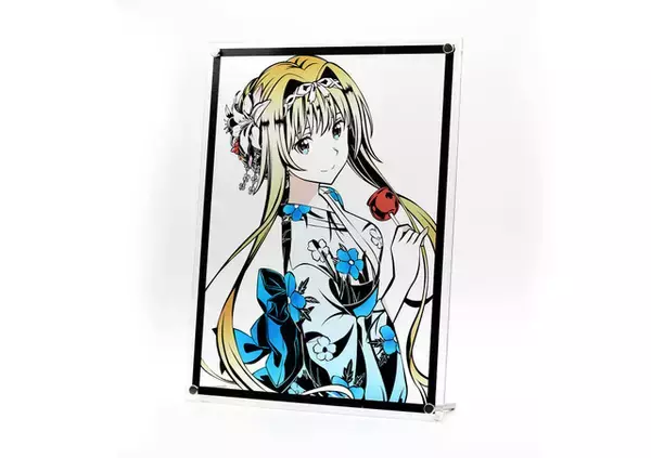 「「SAO アリシゼーション WoU」アリスの浴衣姿のカラー切り絵が登場！林檎飴を片手に夏祭りをイメージ♪」の画像