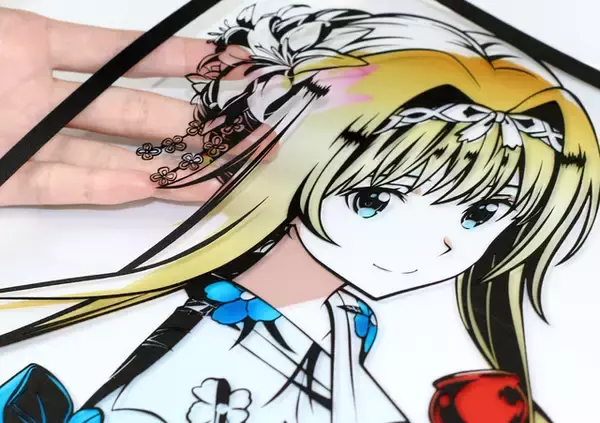 「SAO アリシゼーション WoU」アリスの浴衣姿のカラー切り絵が登場！林檎飴を片手に夏祭りをイメージ♪