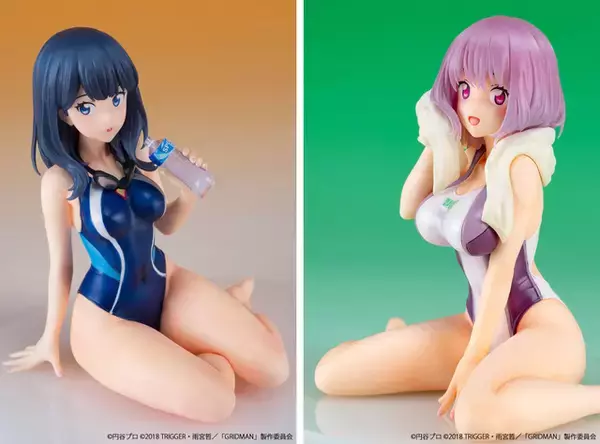 SSSS.GRIDMAN」宝多六花＆新条アカネ、“競泳水着”フィギュア再販 