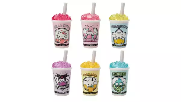 「「サンリオ」夏にぴったり！ ドリンクみたいなリップバーム＆マスク用リフレッシュスプレーなど、新作プチプラコスメ登場」の画像