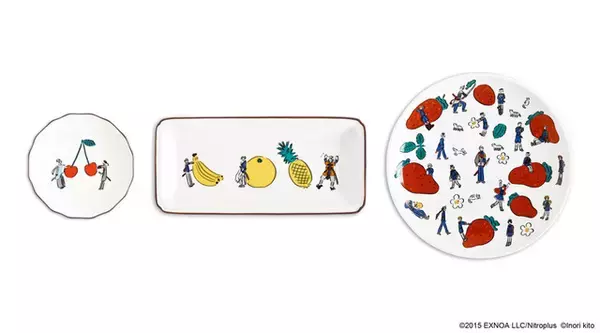 「「刀剣乱舞×鬼頭祈×九谷焼」刀剣男士と果物がかわいい♪ マグカップ＆うつわが登場」の画像