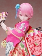 「リゼロ」鬼がかった美しさ！ ラムが日本人形の老舗とコラボ、優美な着物姿の高級フィギュア発売