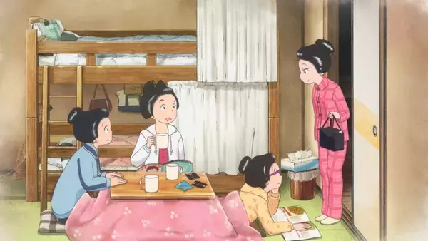 「秋アニメ「舞妓さんちのまかないさん」髪を結った初日、すみれが眠れずに台所へ行くと…第4話先行カット」の画像