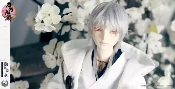 「「刀剣乱舞」鶴丸国永、白銀の麗姿を完全再現！キャストドール第3弾」の画像