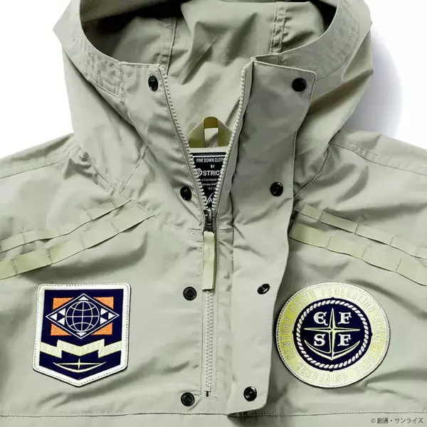 「「ガンダム」アウトドアブランド・NANGAとコラボ！難燃素材のパーカー＆ダウン登場」の画像