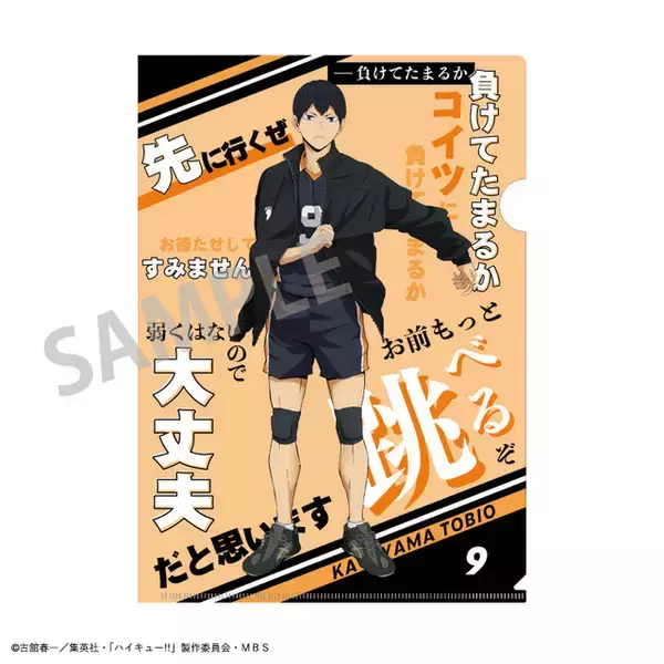 「「ハイキュー!!」日向、影山たちの名台詞や名場面を手元に！トレーディングクリアファイルがBOXで登場」の画像