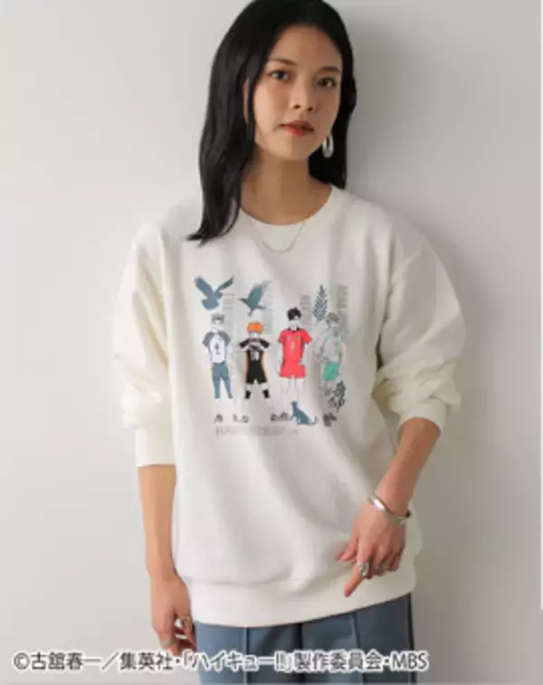 「ハイキュー!!×GeeRA」コラボスウェットが登場！ 集合柄、烏野高校、音駒高校の全3種