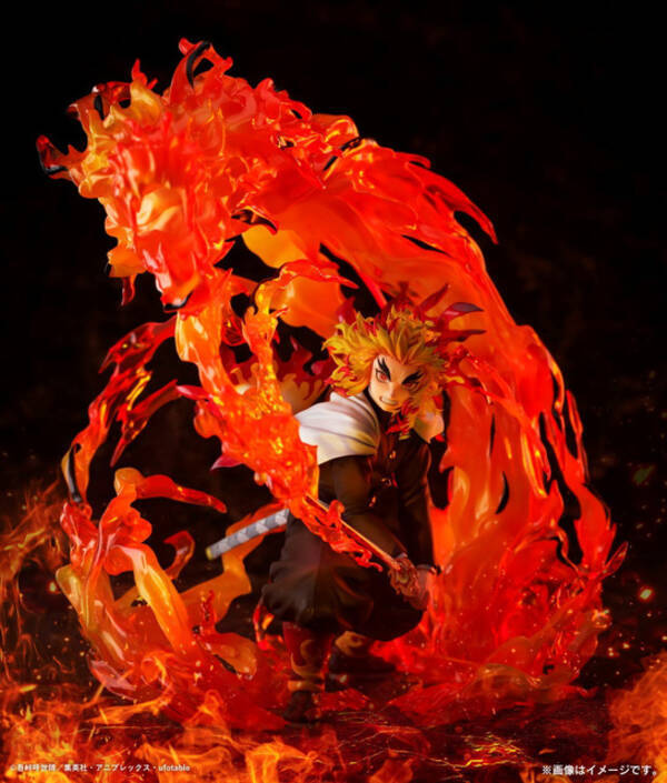「「鬼滅の刃」煉獄杏寿郎が“奥義 玖ノ型・煉獄”を放つ！ 圧巻のフィギュアがついに登場！」の画像