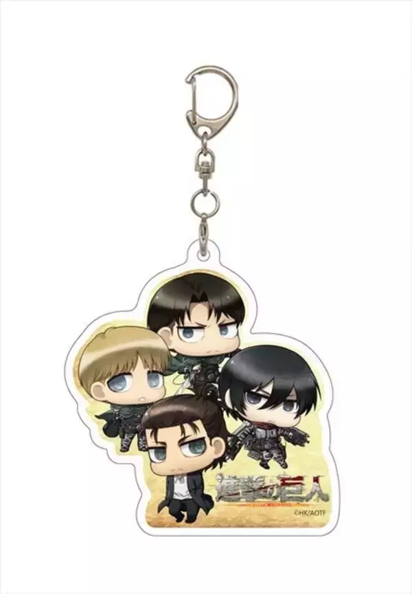 「「進撃の巨人」ダイカットアクリルキーチェーン＆チケットホルダー新登場！ “ちみキャラ”デザインもキュート♪」の画像