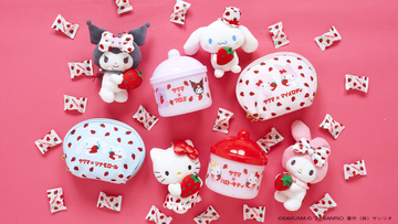 「サンリオ」ハローキティ＆シナモロール達が“いちごみるく”とコラボ！ レトロかわいいデザインに注目