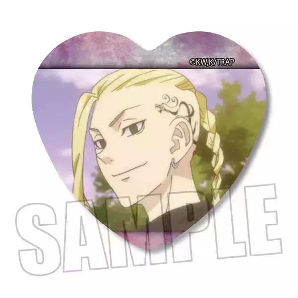 「「東京リベンジャーズ」推しの思い出のシーンを可愛くコレクション♪ ハート缶バッジが登場」の画像