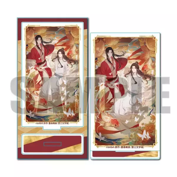 「天官賜福」謝憐＆三郎といつも一緒に♪ 美麗イラストのアクリルフィギュア登場