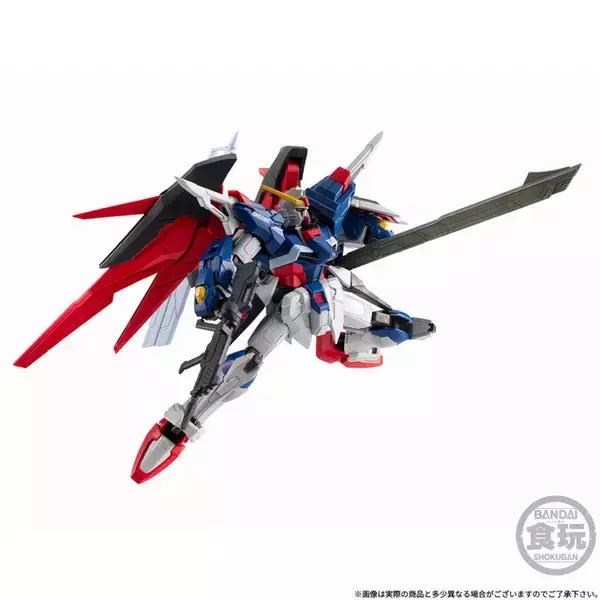 「「ガンダムSEED DESTINY」シンの愛機デスティニーガンダムのフィギュアが登場！  お求めやすい価格でプレイバリューの高いアイテム」の画像
