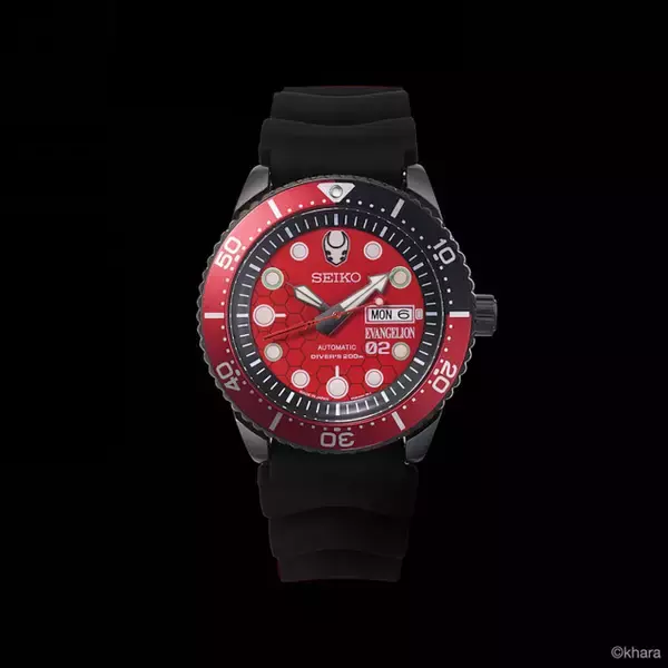 「ロンギヌスの槍が秒針に！「エヴァンゲリオン」×SEIKO、2号機の世界観を落とし込んだコラボモデル第2弾が400本限定発売」の画像