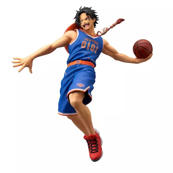 「ワンピース」エースがボールを放つ！サボはドリブル!! 圧倒的躍動感が胸アツ… NBAコラボでフィギュア化！第5弾