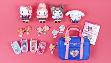 「サンリオ」キティたちが“平成コギャル”に変身！ ガラケー、ハイビスカスがエモかわいいグッズ登場