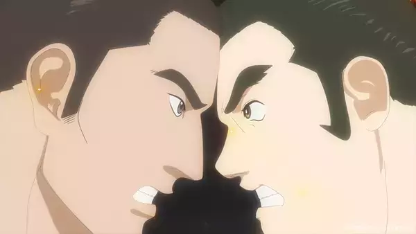 冬アニメ「火喰鳥」源吾（CV梅原裕一郎）と新之助（CV梅田修一朗）は、相撲取り・寅次郎（CV木村昴）と出会い…第2話先行カット